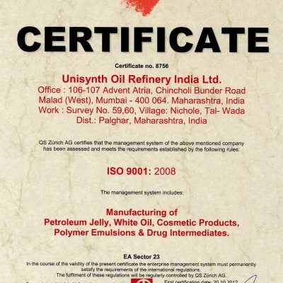 Unisynth_Oil_Refinery_India_Ltd-ISO-11