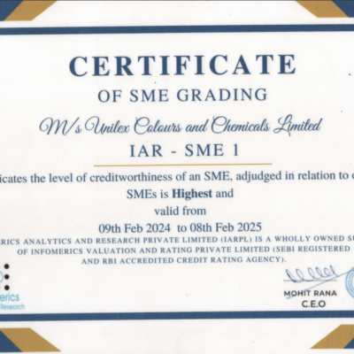 CERTIFICATE OF SME GRADING53-UCCL