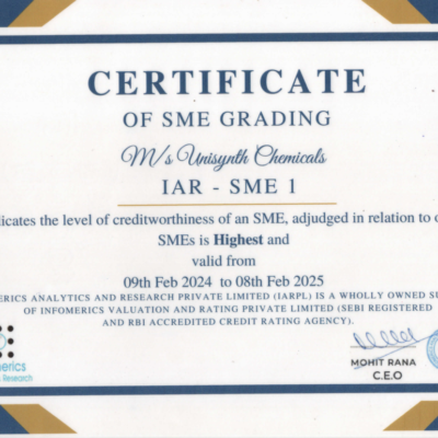 CERTIFICATE OF SME GRADING532-UC